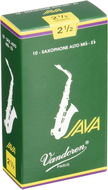 Vandoren Java Alto Sax Reeds - Strength 3.0 - 10 pk