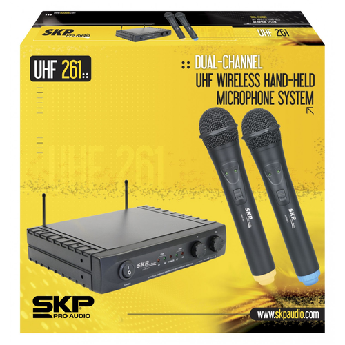 SKP Pro Audio UHF-261 Dual Wireless Handheld Microphone