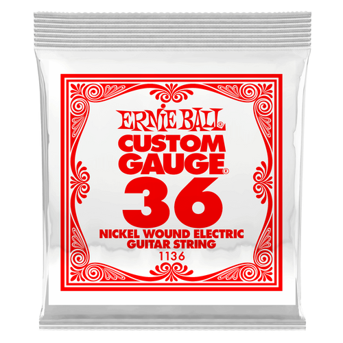 Ernie Ball Custom Gauge Nickel Wound Steel String - Single - 0.036
