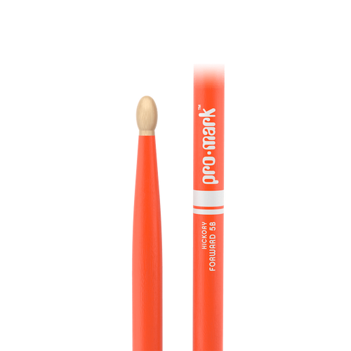 Promark Classic Forward Painted Hickory Drumsticks - 5B Wood, Bright Orange Promark Classic Forward Painted Hickory Drumsticks - 5B Wood, Bright Orange