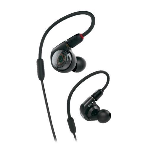 Audio-Technica ATH-E40 Professional In-Ear Monitor Headphones, Black