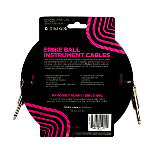 Ernie Ball Braided Instrument Cable - 18'