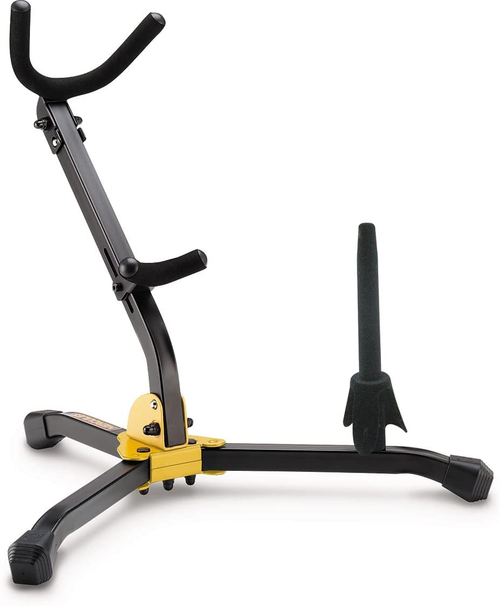 Hercules DS532BB Saxophone Stand with Clarinet/Flute Peg