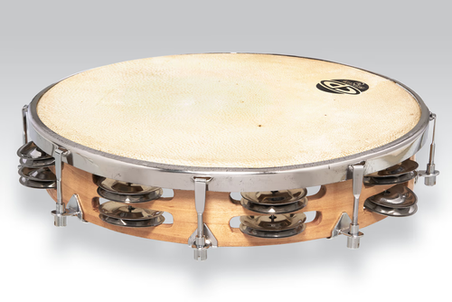 CP Double Row Tunable Tambourine - Steel, 10"