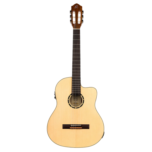 Ortega Family Series Thinline Slim Neck Classical Guitar - Spruce/Mahogany