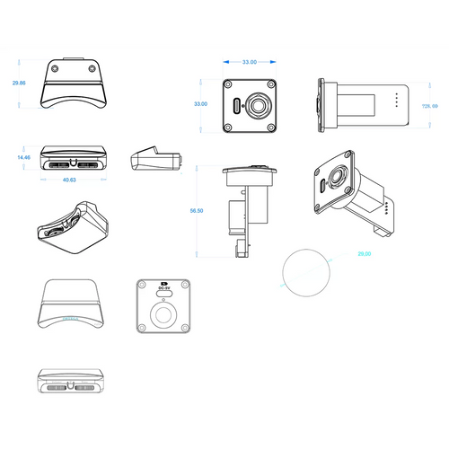 Ortega Rechargeable Soundhole Preamp w/ Magnetic Clip