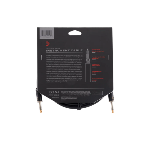 D'Addario American Stage Instrument Cable - 10'
