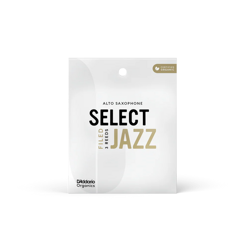 D'Addario Select Jazz Filed Alto Saxophone Reeds - 3-Pack – 2 Medium