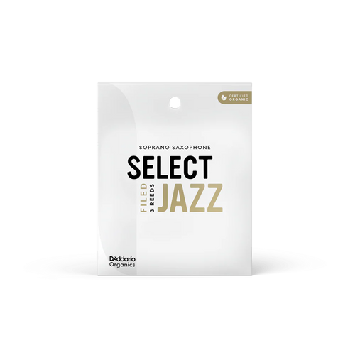 D'Addario Select Jazz Filed Soprano Saxophone Reeds - 3-Pack – 2 Medium