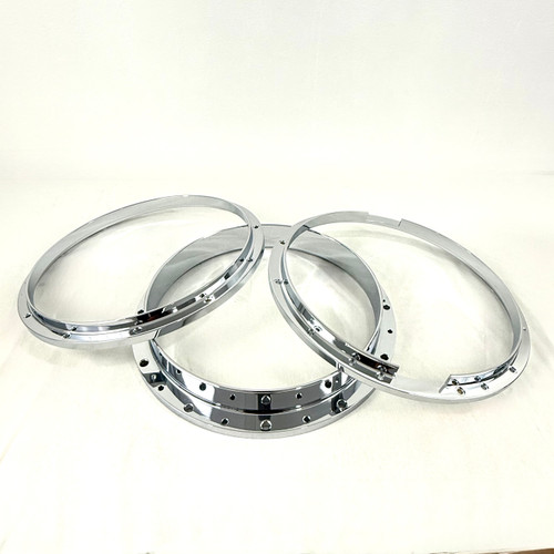 MMPro Replacement Chrome Rims for the JBMPZ1412 Marching Snare Drum