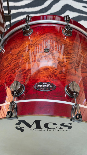 MES Poison Birch/Bubinga 5pc Drum set with Cymbal Pack