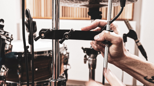 Meinl Percussion Cymbal Microphone Mount Set with Multi-Clamps, Short Rods and Counter Nuts