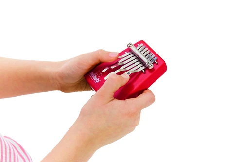 Nino Percussion Wood Kalimba - Medium (7-tones), Red