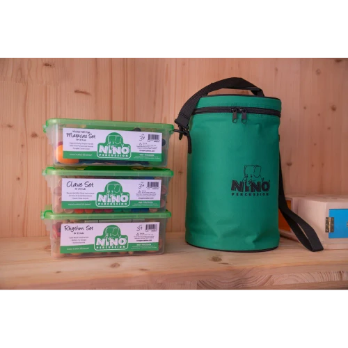 Nino Percussion Classroom Set - 24 Claves w Storage Container