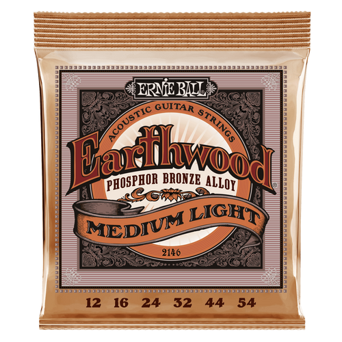 Ernie Ball Earthwood Phosphor Bronze Acoustic Guitar String - Medium Light(12-54)