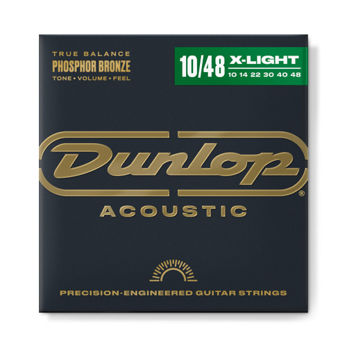 Dunlop Phosphor Bronze Acoustic Guitar Strings - Extra Light (10–48)