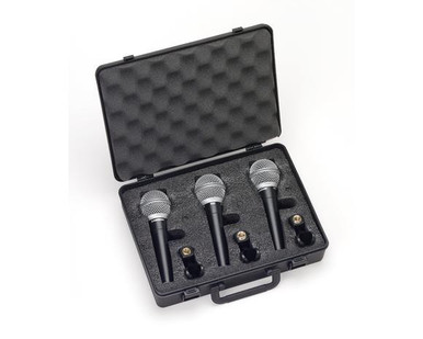 Samson R21 3PACK Dynamic Vocal Microphone with Case - The Music Mart