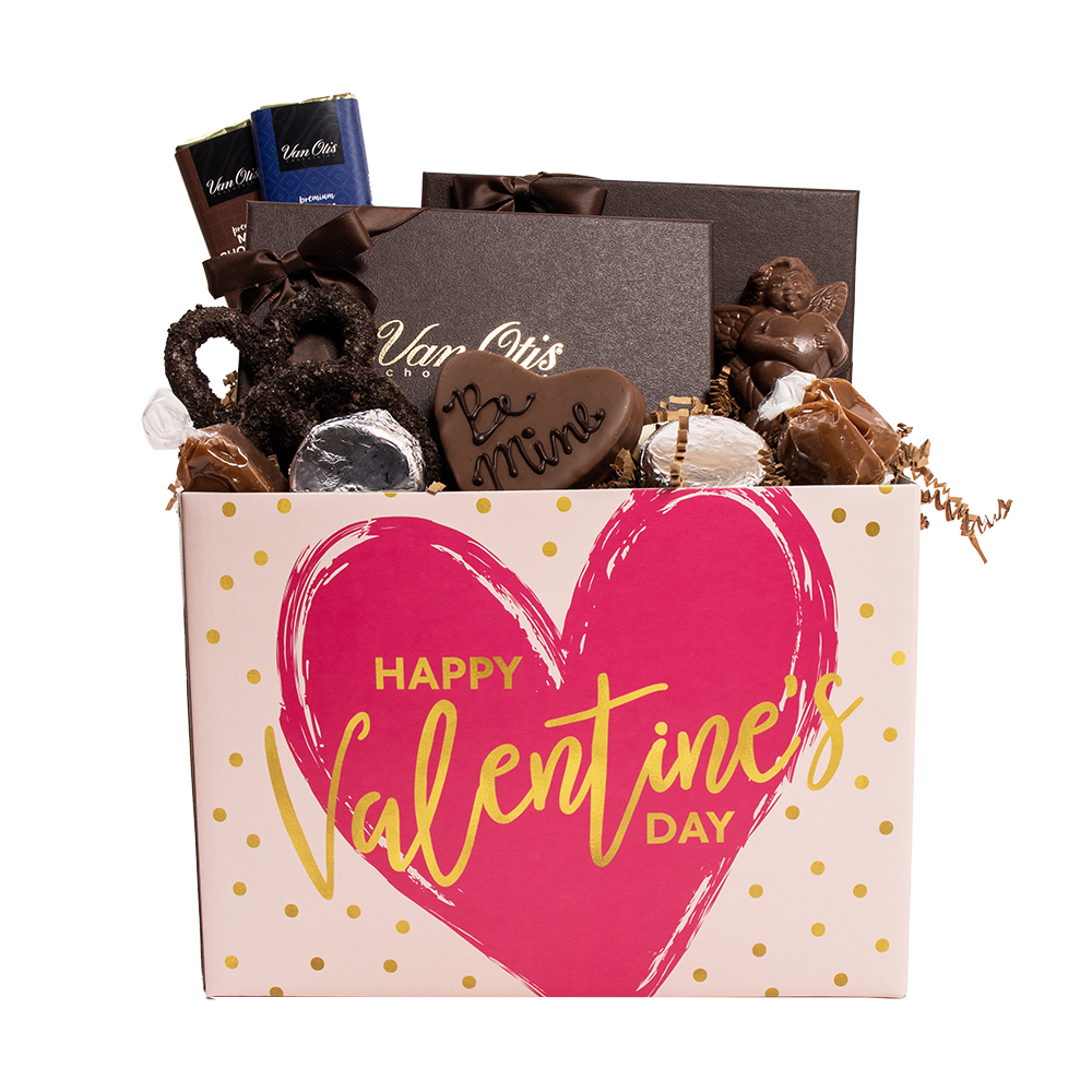 Large Valentine's Day Chocolate Gift Basket