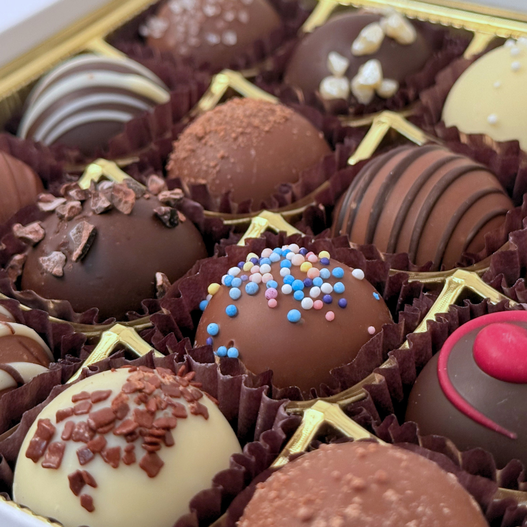 16 Piece Assorted Truffles | Celebrate! Gift Box - Van Otis Chocolates