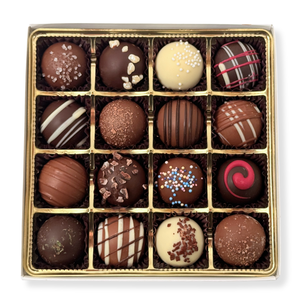 16 Piece Assorted Truffles | Celebrate! Gift Box - Van Otis Chocolates