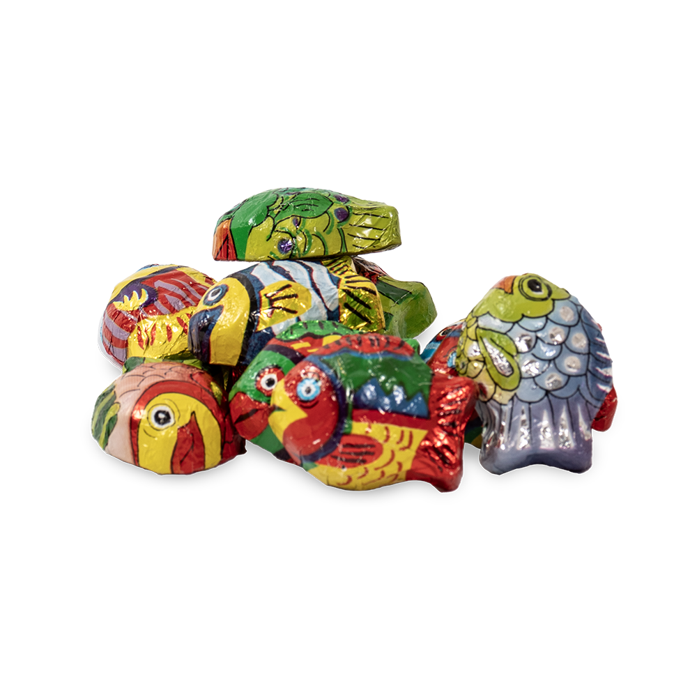Milk Chocolate Fish Foils | Foil Wrapped Chocolate Candy | Van