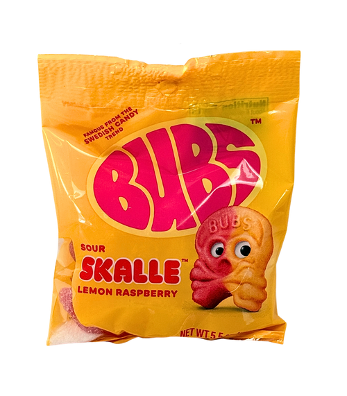BUBS Sour Skalle Lemon Raspberry  | Swedish Candy