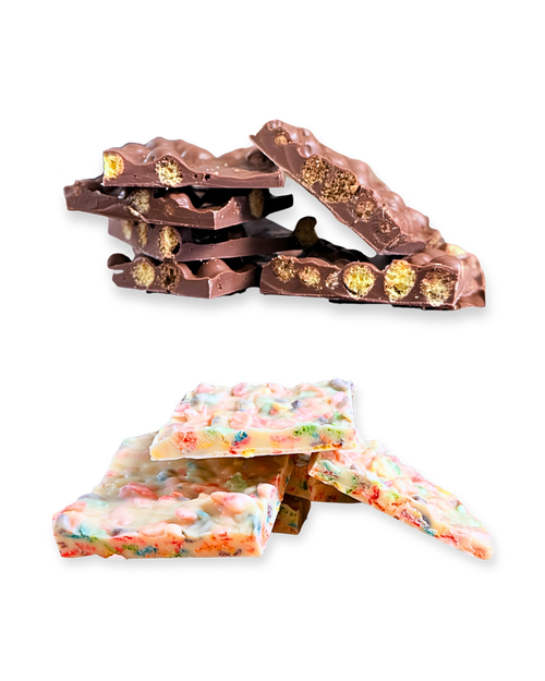 Cereal Bark | Fruity Pebbles® & Reese's Puffs®