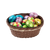 Chocolate Basket with Eggs