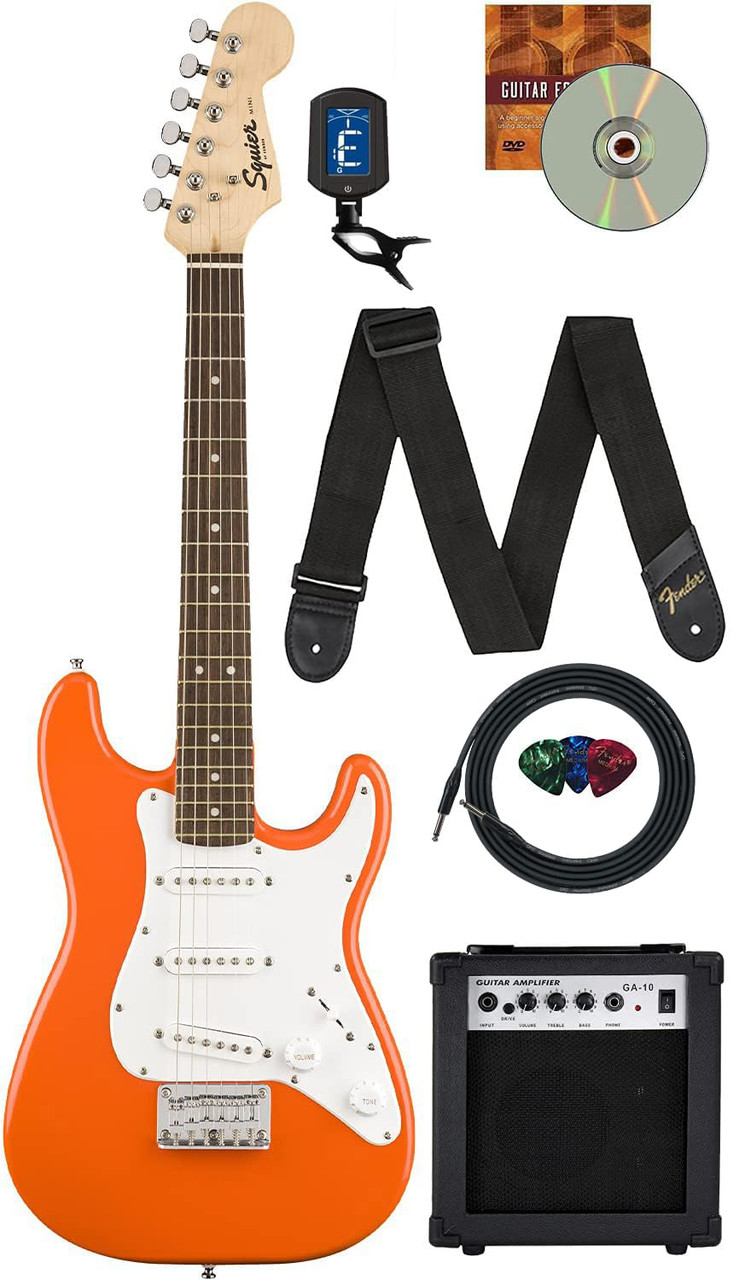 Fender Squier 3/4-Size Kids Mini Strat Electric Guitar