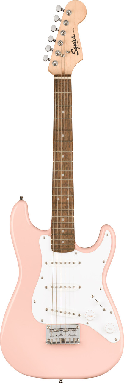Fender Squier 3/4-Size Kids Mini Strat Electric Guitar - Shell Pink