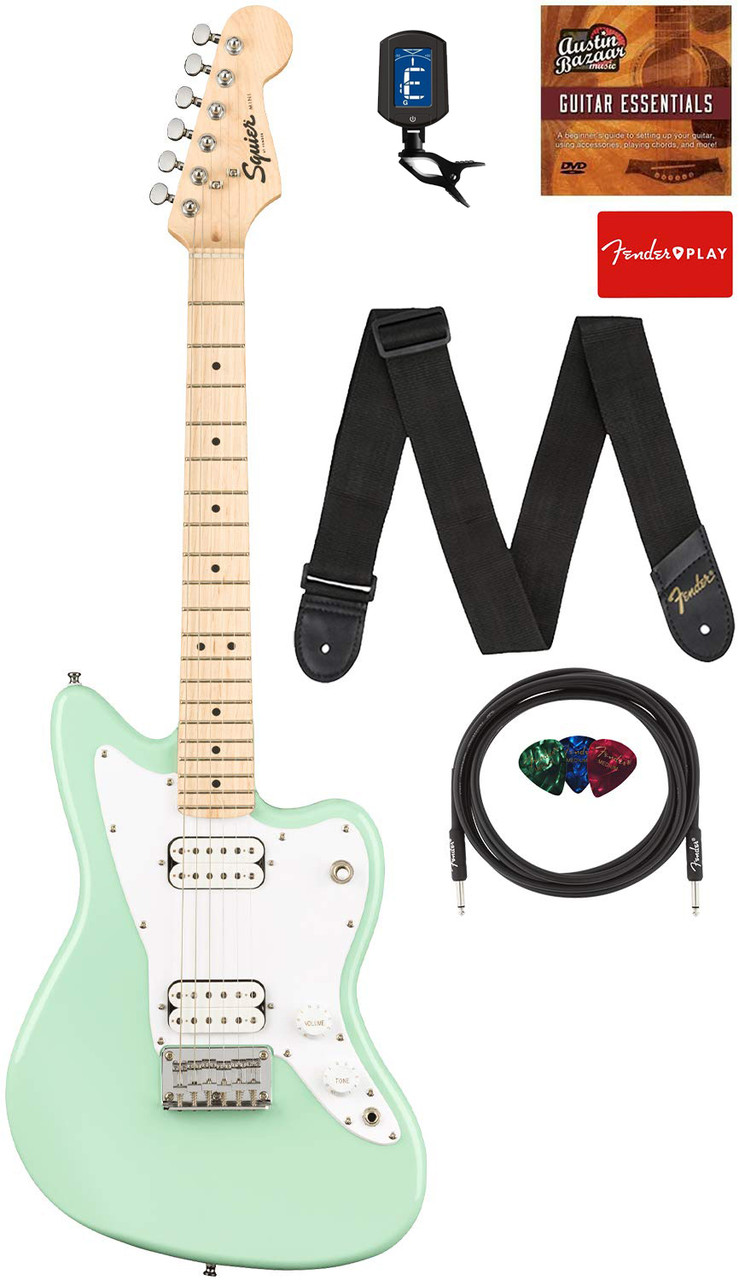 【美品】Squier by Fender MINI Jazzmaster Amazon.com: Squier Mini Jazzmaster Electric Guitar, Daphne Blue