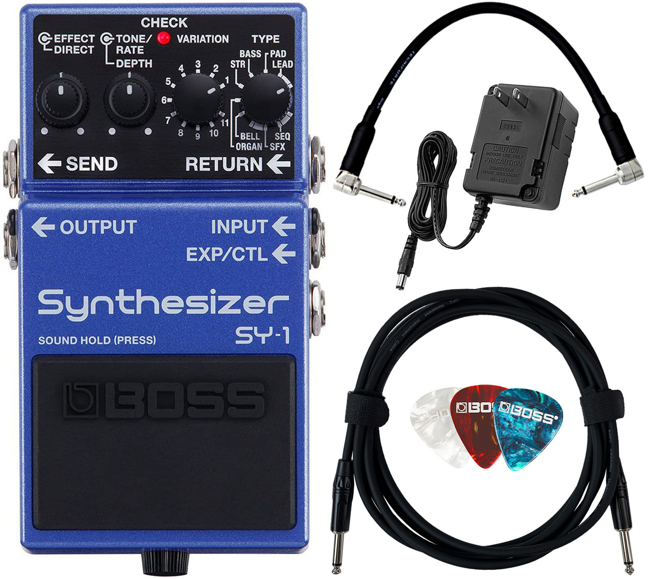 Boss SY-1 Guitar Synthesizer w/ Power Supply