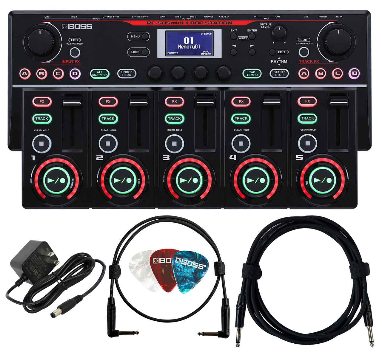 ☆美品☆BOSS RC-505 MKII ループステーション Boss RC-505 MkII Loop Station w/ Power Supply