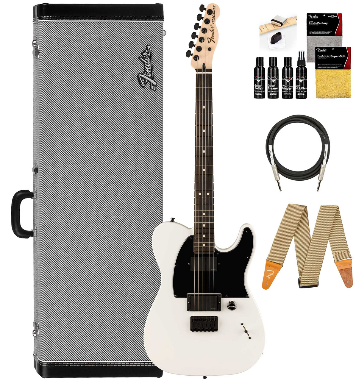 Fender Jim Root Telecaster - Flat White w/ Guitar Cleaning Kit