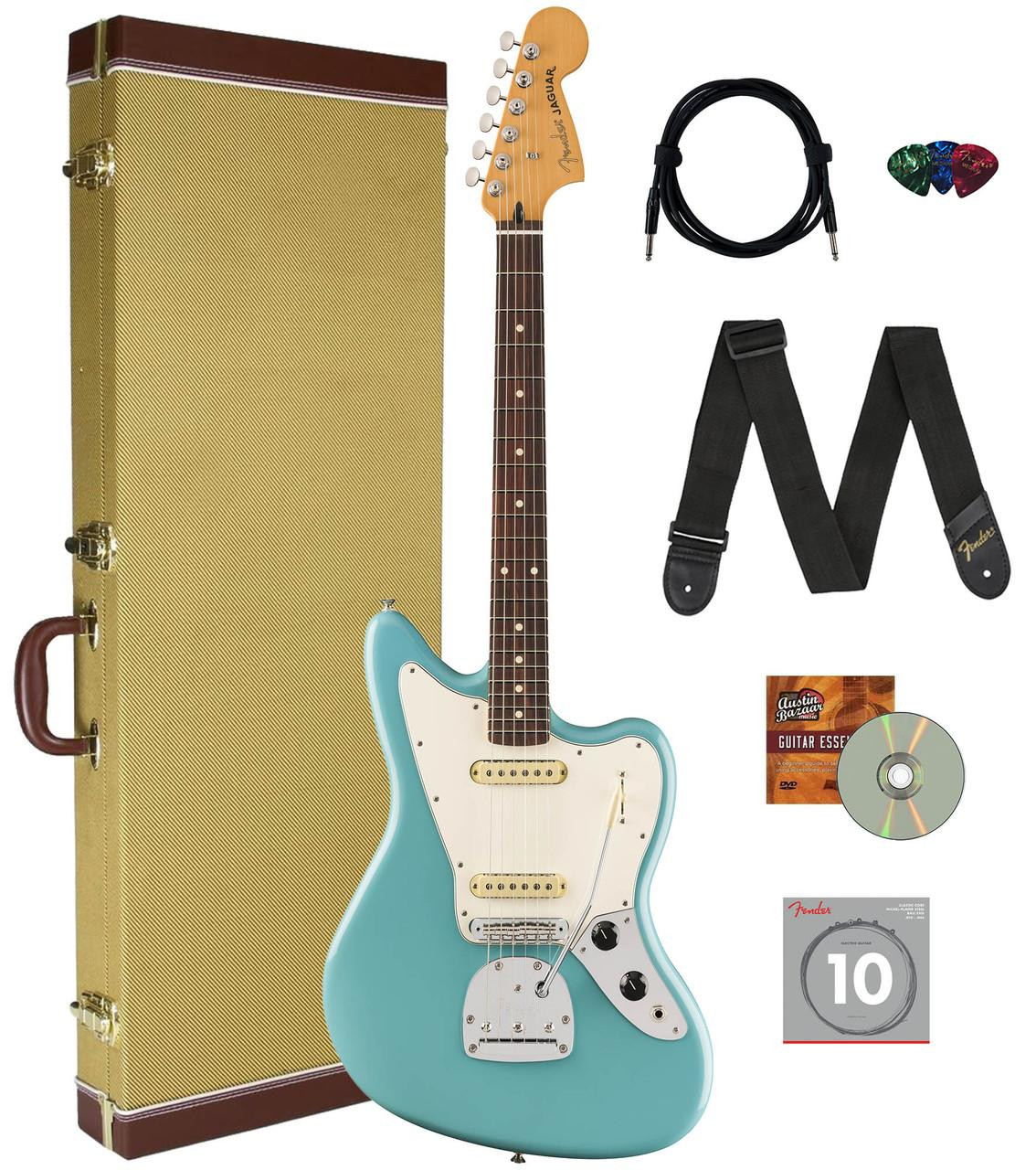 極美Fender Player II Jaguar Aquatone Blue Fender Player II Jaguar - Aquatone Blue