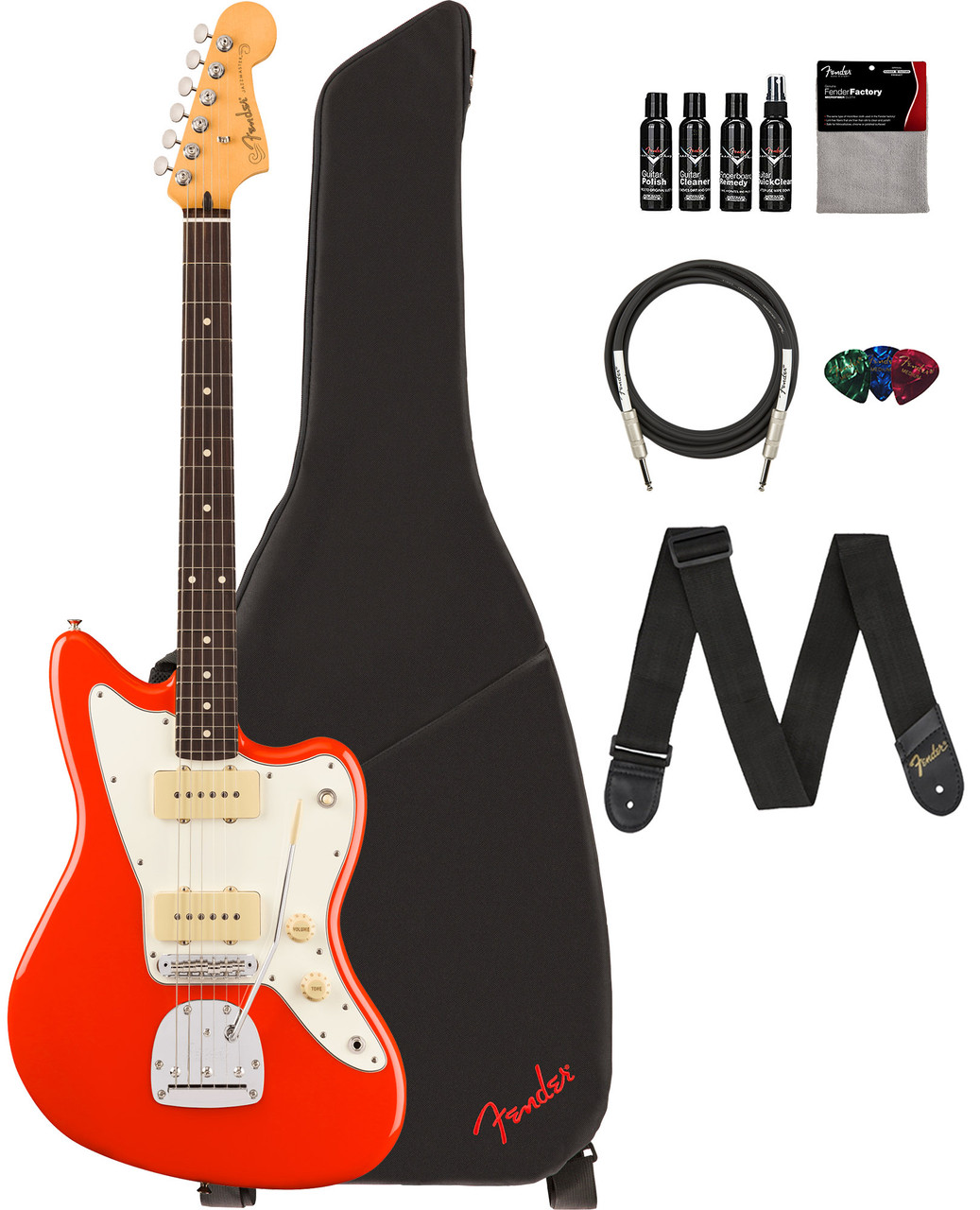 Fender Player II Jazzmaster - Coral Red w/ Cleaning Kit