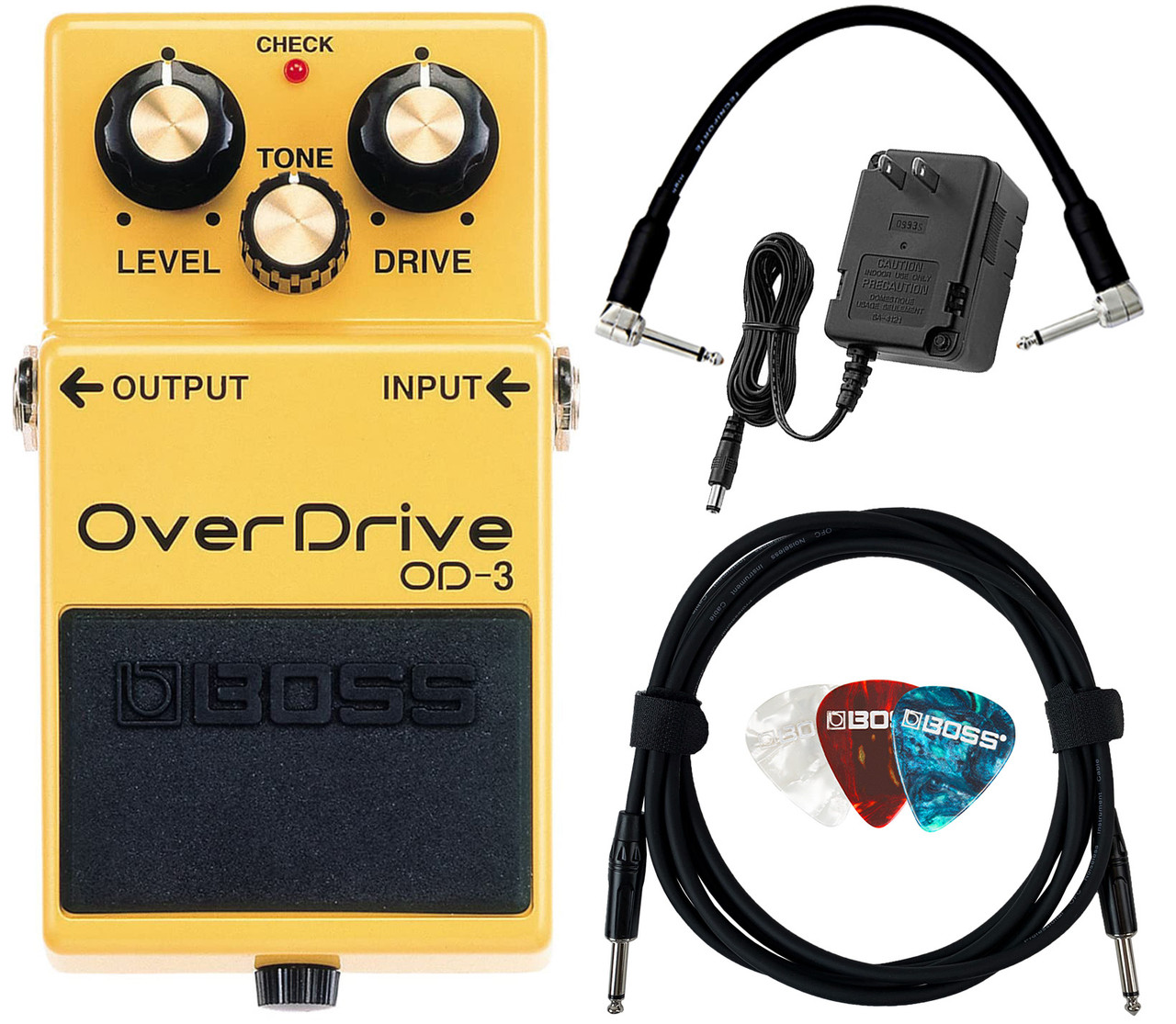 Boss OD-3 OverDrive w/ Power Supply