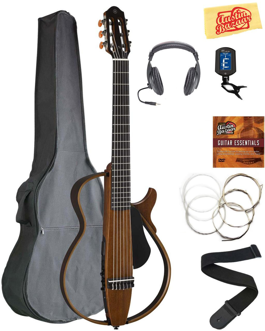 Yamaha SLG200N Nylon String Silent Guitar - Natural w/ Headphones