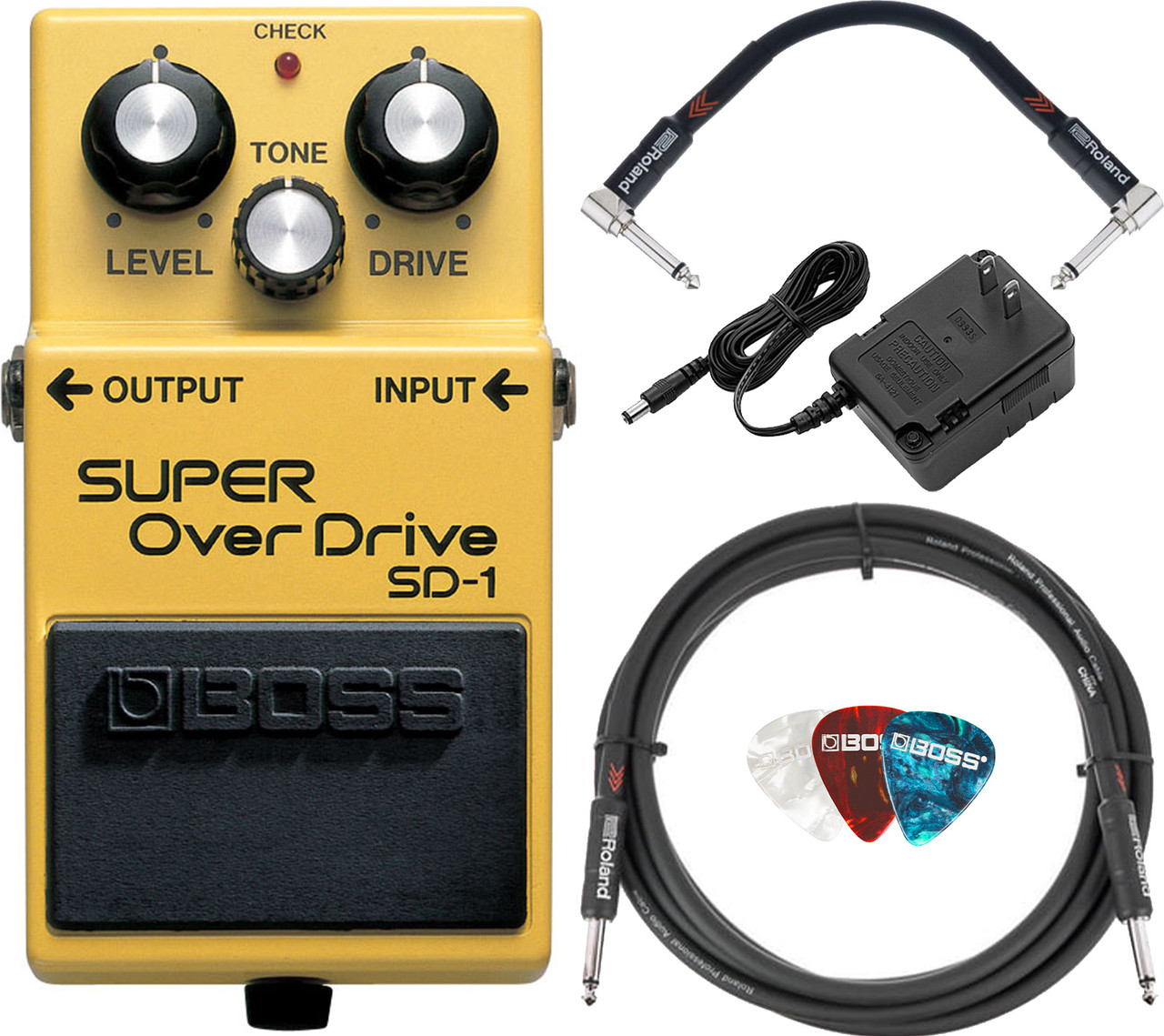 Boss SD-1 Super OverDrive w/ Power Supply