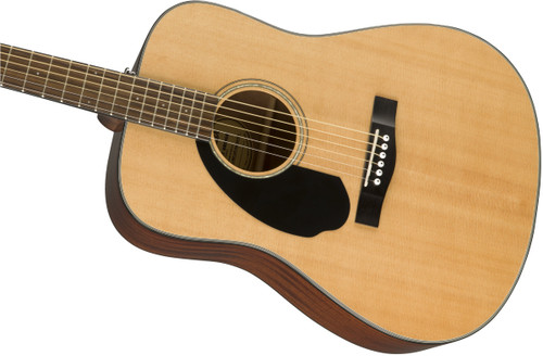 Fender CD-60S Solid Top Dreadnought Acoustic Guitar, Left