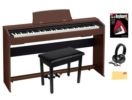 Casio PX-770 Privia Digital Piano - Brown w/ Furniture Bench