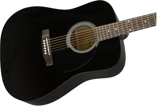 Fender Squier Dreadnought Acoustic Guitar - Black w/ Gig Bag Fender Squier Dreadnought Acoustic Guitar - Black w/ Gig Bag