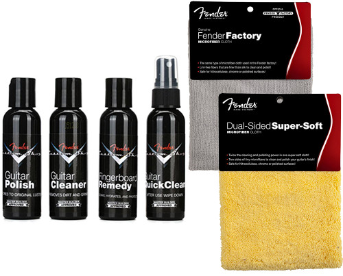 その他 Fender Deluxe Guitar Care System 3SET Fender Guitar Super Care Kit w/ String Cleaner