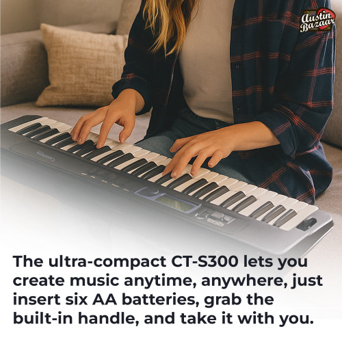 Casio CT-S300 Casiotone 61-Key Keyboard w/ Adjustable Stand