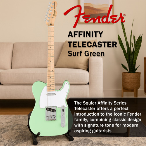Fender Squier Affinity Telecaster - Surf Green w/ Frontman 10G