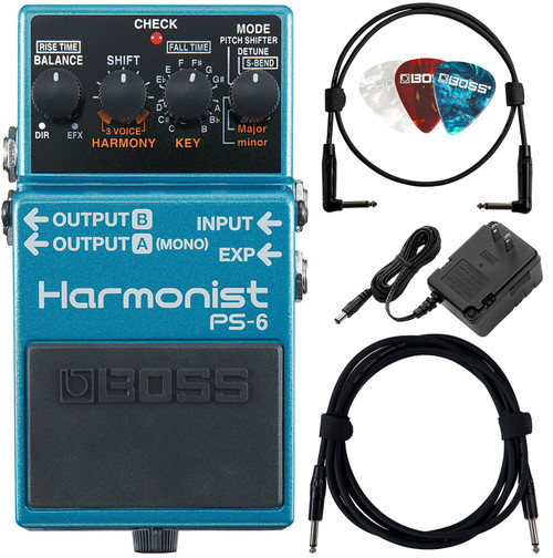 Boss PS-6 Harmonist w/ Instrument Cables