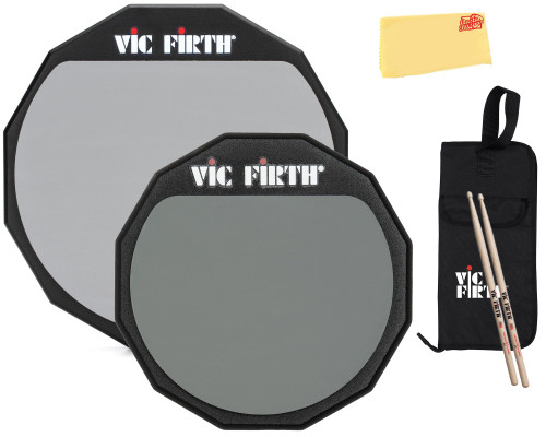 Vic Firth 6- and 12-Inch Drum Practice Pads w/ Sticks
