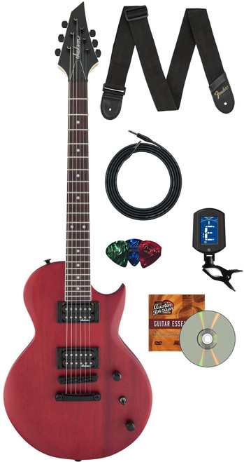 Jackson JS Series Monarkh SC JS22 Electric Guitar - Red Stain w/ Instrument Cable