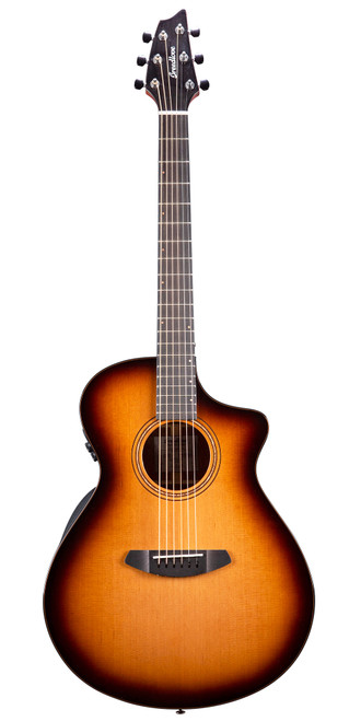 Breedlove Solo Pro Concert Edgeburst CE Acoustic-Electric Guitar - Red Cedar/African Mahogany