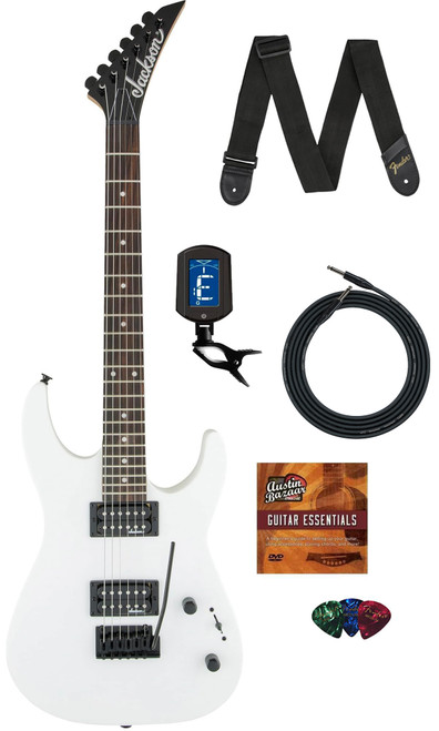 Jackson Dinky JS11 Electric Guitar - Snow White w/ Instrument